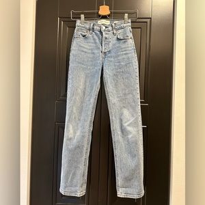 Denim Forum - High waisted straight jeans